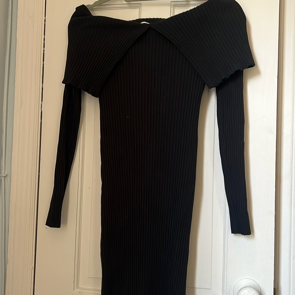 Bershka black sweater dress